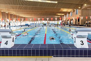 1er jour d'ouverture de la piscine aqualudique du stade, au grand public. 
Didier Gourbin/Grand Chambéry